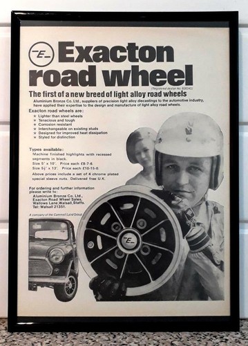 Framed original classic car - classic, ad